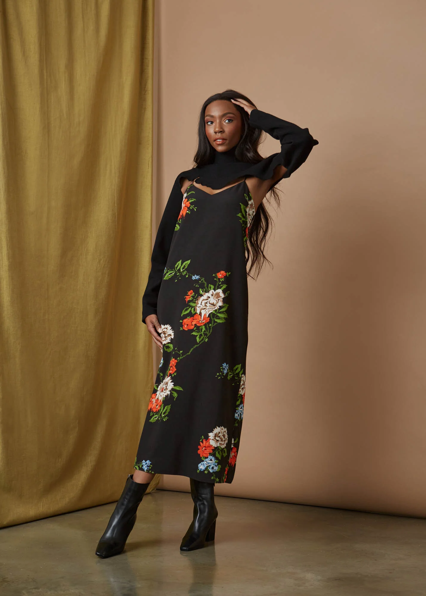 Tibi floral dress best sale